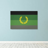 Toile Drapeau de fierté de l'uniforme militaire (Insitu (Plancher de Bois))