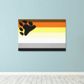 Toile Drapeau de fierté des Ours (Insitu (Plancher de Bois))