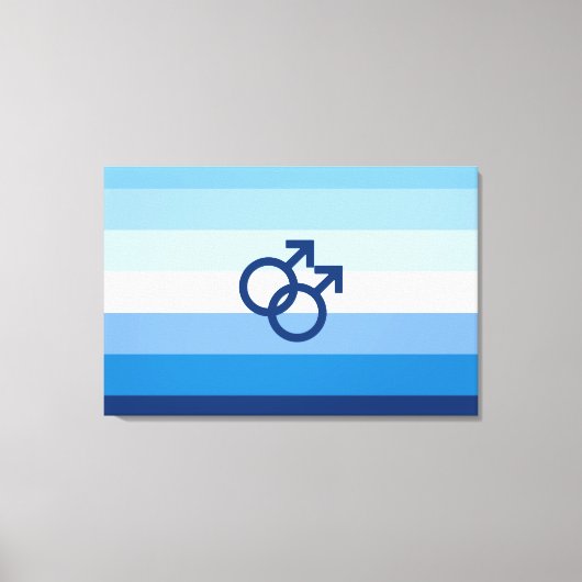 Toile Drapeau de fierté gay MLM (Recto)