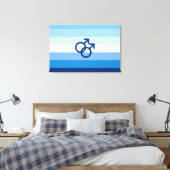 Toile Drapeau de fierté gay MLM (Insitu(Chambre))
