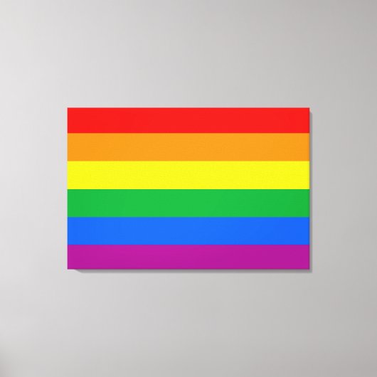 Toile Drapeau de fierté gay traditionnel (Recto)