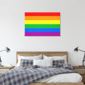 Toile Drapeau de fierté gay traditionnel (Insitu(Chambre))