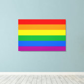 Toile Drapeau de fierté gay traditionnel (Insitu (Plancher de Bois))