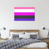 Toile Drapeau de fierté genderfluid (Insitu(Chambre))