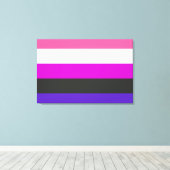 Toile Drapeau de fierté genderfluid (Insitu (Plancher de Bois))