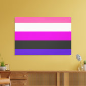 Toile Drapeau de fierté genderfluid (Insitu(Salon))