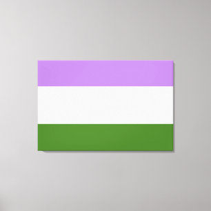 Toile Drapeau de fierté genderqueer