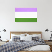 Toile Drapeau de fierté genderqueer (Insitu(Chambre))