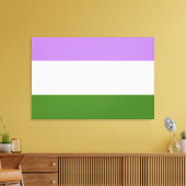 Toile Drapeau de fierté genderqueer (Insitu(Salon))