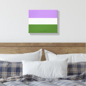 Toile Drapeau de fierté genderqueer de SlipperyJoe lavan (Insitu(Chambre))