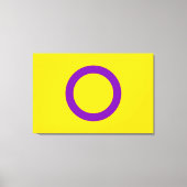 Toile Drapeau de fierté intersexe (Recto)