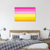 Toile Drapeau de fierté lesbienne (Aube) (Insitu(Chambre))