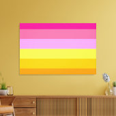 Toile Drapeau de fierté lesbienne (Aube) (Insitu(Salon))