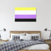 Toile Drapeau de fierté non binaire (Insitu(Chambre))