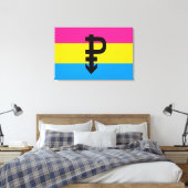 Toile Drapeau de fierté pansexuelle (Insitu(Chambre))