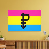 Toile Drapeau de fierté pansexuelle (Insitu(Salon))