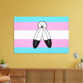 Toile Drapeau de fierté trans bispirituel (Insitu(Salon))