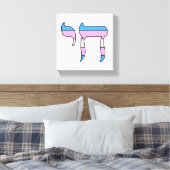 Toile Drapeau de fierté trans Chai (Insitu(Chambre))