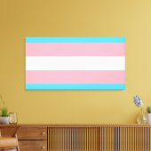 Toile Drapeau de fierté transgenre (Insitu(Salon))