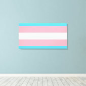 Toile Drapeau de fierté transgenre (Insitu (Plancher de Bois))