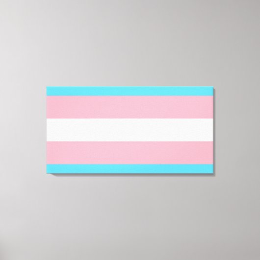 Toile Drapeau de fierté transgenre (Recto)