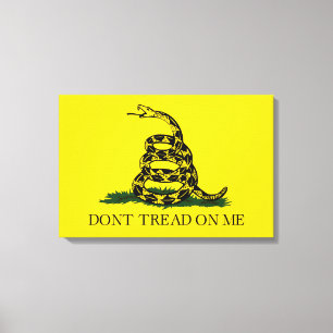 Toile Drapeau de Gadsden (Ne me touchez pas) (Serpent am