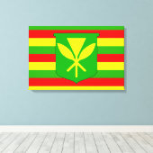 Toile Drapeau de Kanaka Maoli (Insitu (Plancher de Bois))