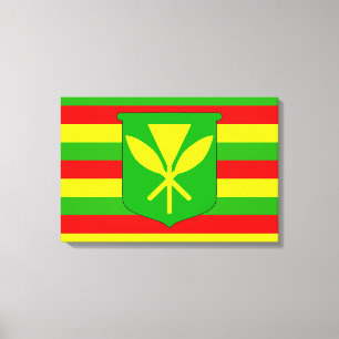Toile Drapeau de Kanaka Maoli