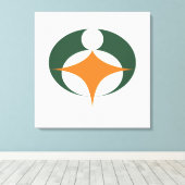 Toile Drapeau de Koga, Shiga, Japon (Insitu (Plancher de Bois))