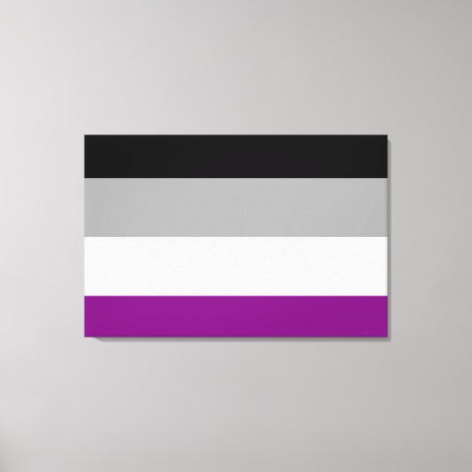 Toile Drapeau de la fierté asexuelle (Recto)