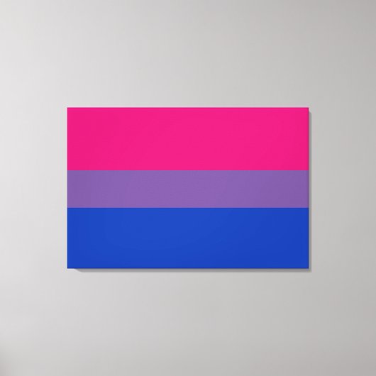 Toile Drapeau de la fierté bisexuelle (Recto)