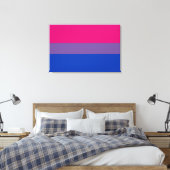 Toile Drapeau de la fierté bisexuelle (Insitu(Chambre))
