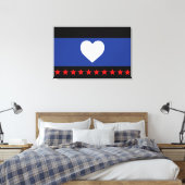 Toile Drapeau de la fierté du pied (Insitu(Chambre))