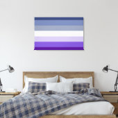 Toile Drapeau de la fierté lesbienne (Bouton) (Insitu(Chambre))
