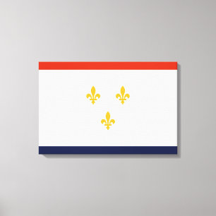 Toile Drapeau de la Nouvelle-Orléans (Louisiane, États-U