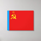 Toile Drapeau de la Russie soviétique, URSS, CCCP, commu (Recto)