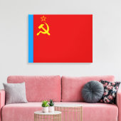 Toile Drapeau de la Russie soviétique, URSS, CCCP, commu (Insitu(Salon))