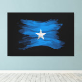 Toile Drapeau de la Somalie brassée, drapeau national (Insitu (Plancher de Bois))