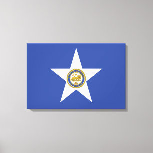 Toile Drapeau de la ville de Houston (Texas)