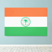 Toile Drapeau de la ville de Miami (Insitu (Plancher de Bois))