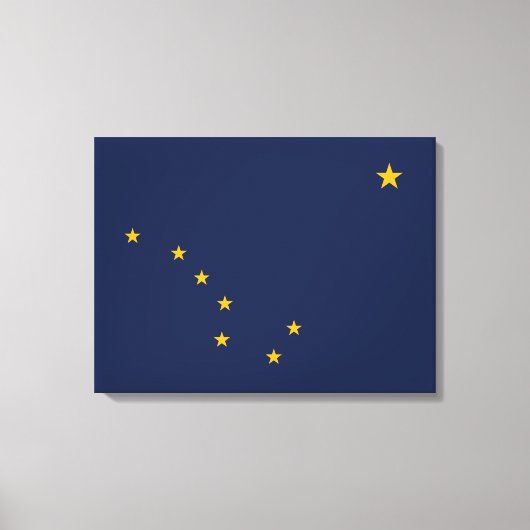 Toile Drapeau de l'Alaska (Recto)