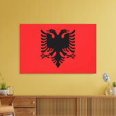 Toile Drapeau de l'Albanie (Insitu(Salon))