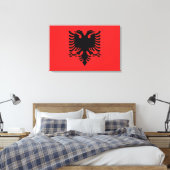Toile Drapeau de l'Albanie (Insitu(Chambre))