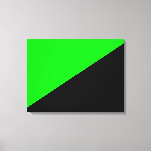 Toile Drapeau de l'anarchisme vert (Recto)