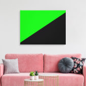 Toile Drapeau de l'anarchisme vert (Insitu(Salon))