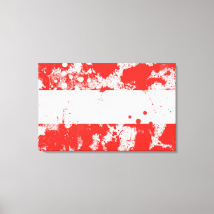 Toile Drapeau de l'Autriche