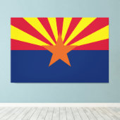 Toile Drapeau de l'État d'Arizona (Insitu (Plancher de Bois))