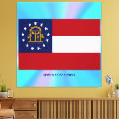 Toile Drapeau de l'État de Géorgie (Insitu(Salon))