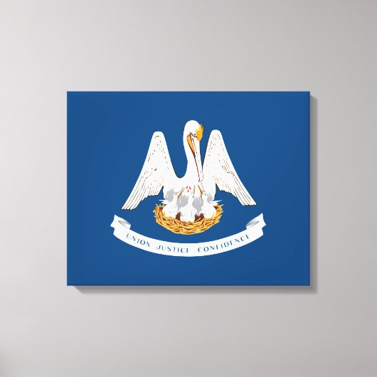 Toile Drapeau de l'État de Louisiane (Recto)