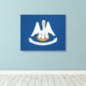 Toile Drapeau de l'État de Louisiane (Insitu (Plancher de Bois))